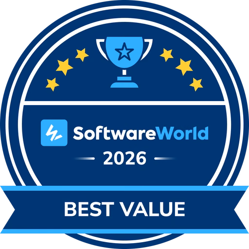 SoftwareWorld Best Value 2026 award