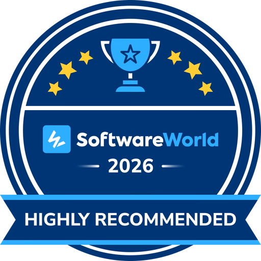 SoftwareWorld Highly Recommended 2026 award
